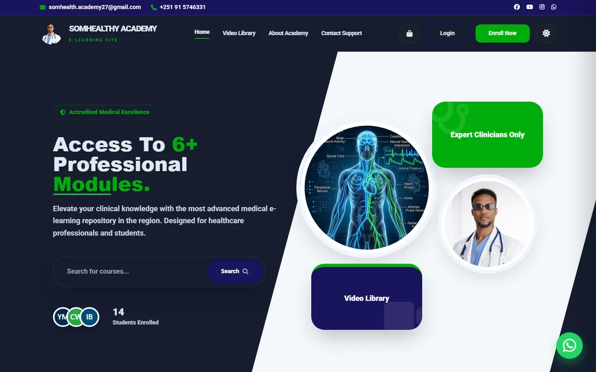 SomHealth Academy موقع