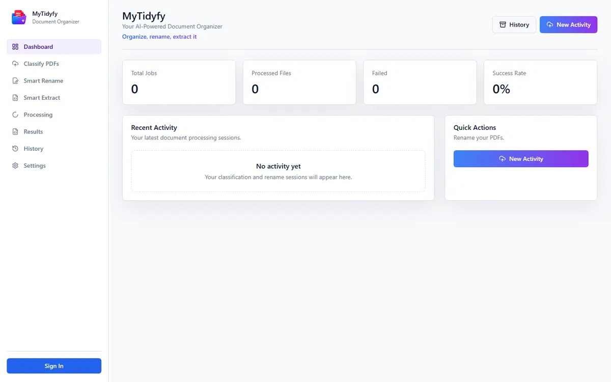 MyTidyfy موقع